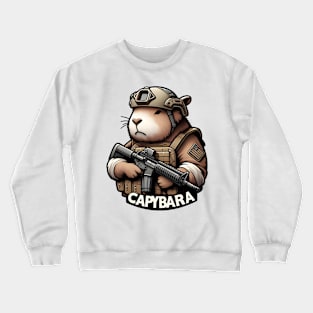 tactical capybara Crewneck Sweatshirt